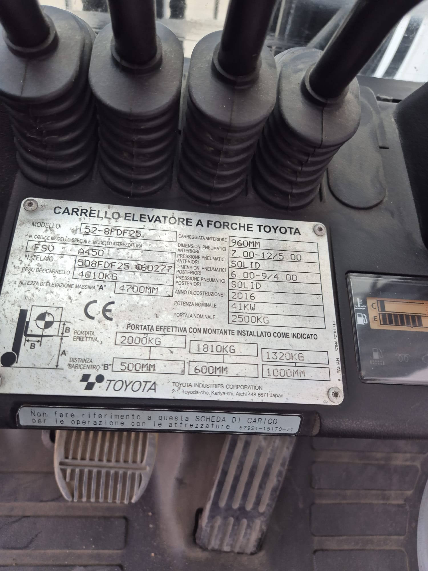 DIESEL 4 RUEDAS TOYOTA 8FDF25 - Imagen 5