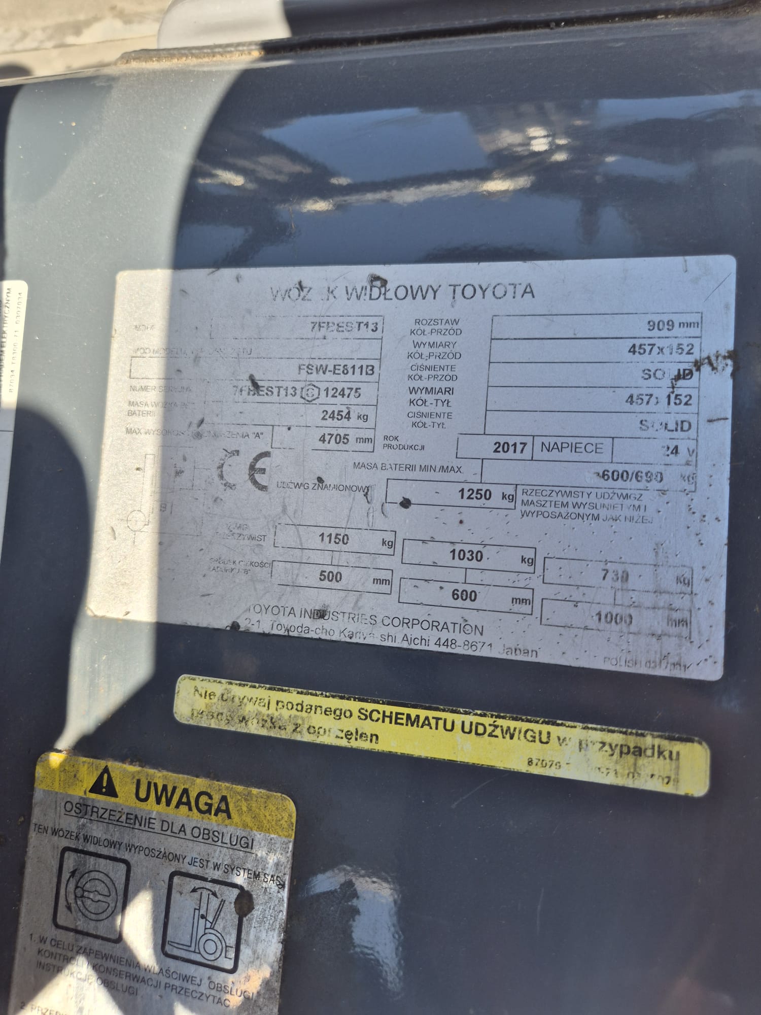ELECTRICA 3 RUEDAS TOYOTA 7FBEST13 - Imagen 17